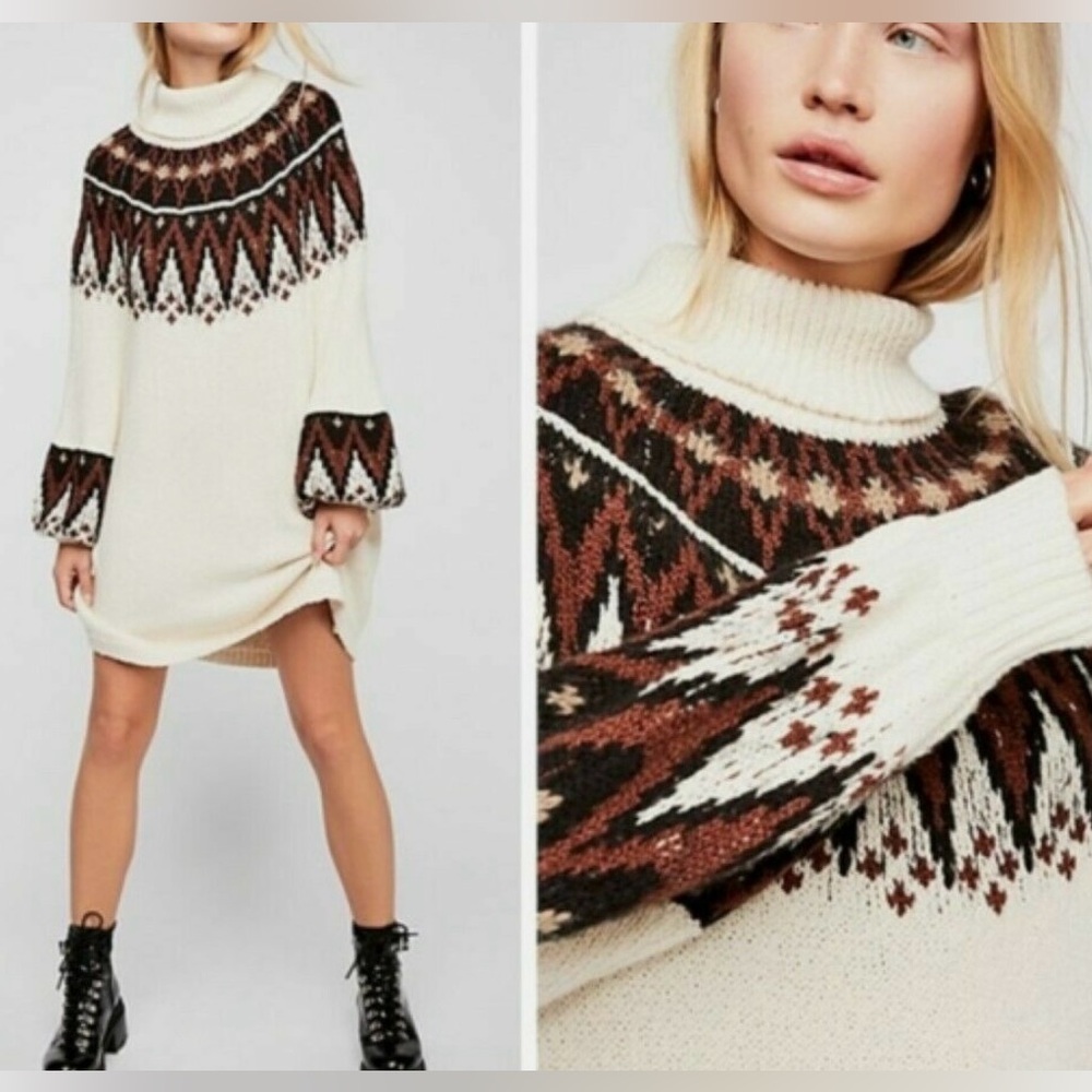 Free People Scotland Sweater Dress Sz. Sm